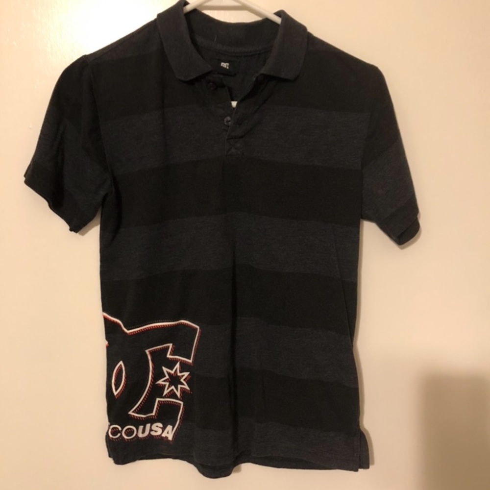dc striped polo